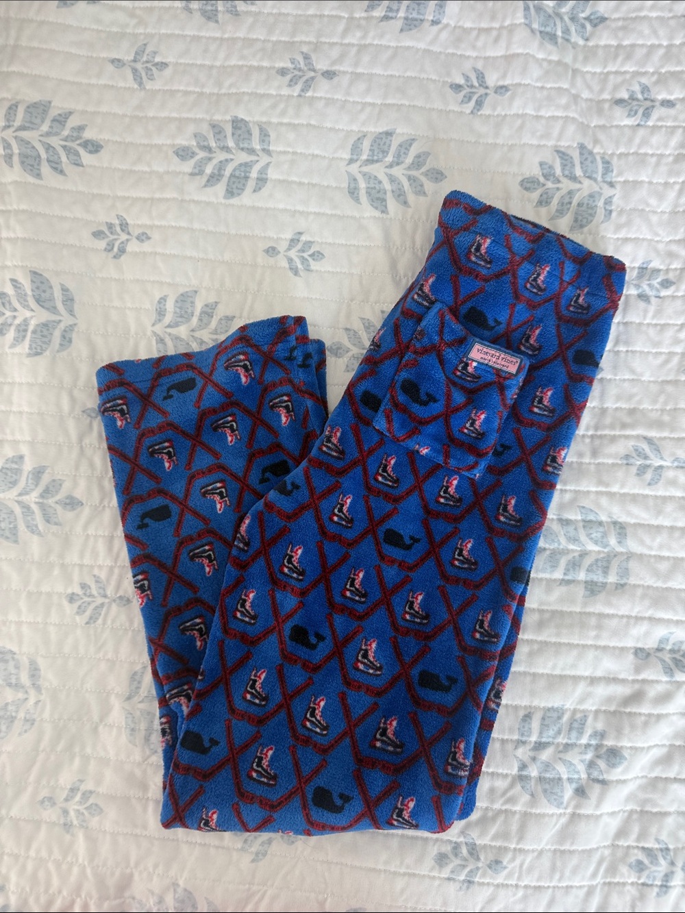Blue Kids Plush Pajama Pants